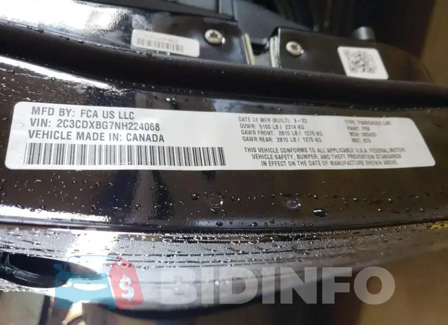2C3CDXBG7NH224068 Photo# 13