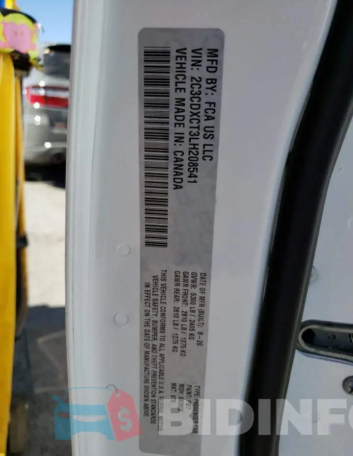 2C3CDXCT3LH208541 Photo# 12
