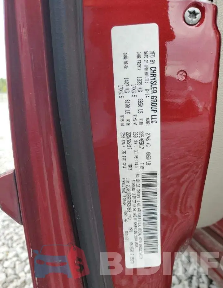 2C4RDGBG2ER427868 Photo# 13