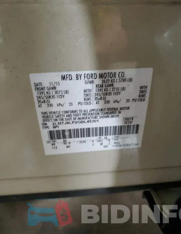 2LMTJ8LP2GBL45301 Photo# 14