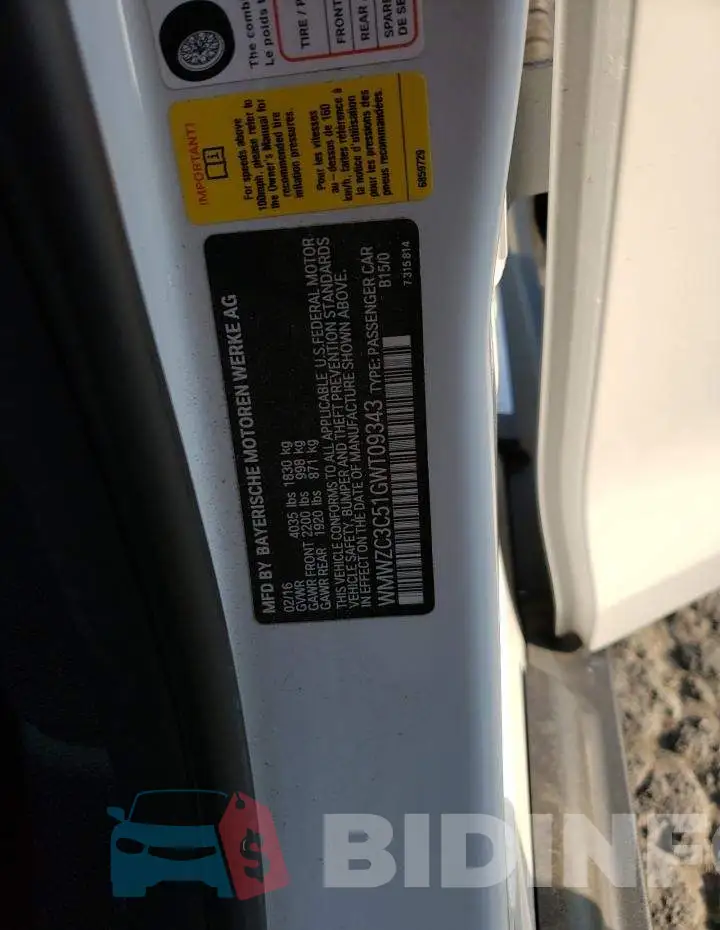 WMWZC3C51GWT09343 Photo# 12