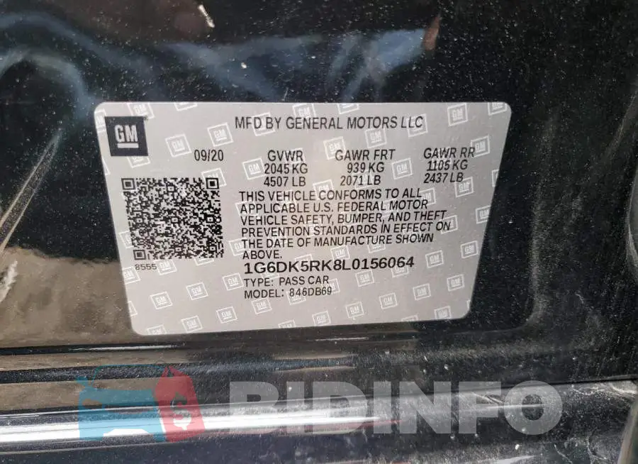 1G6DK5RK8L0156064 Photo# 12