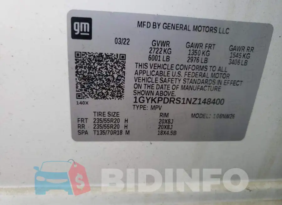 1GYKPDRS1NZ148400 Photo# 13