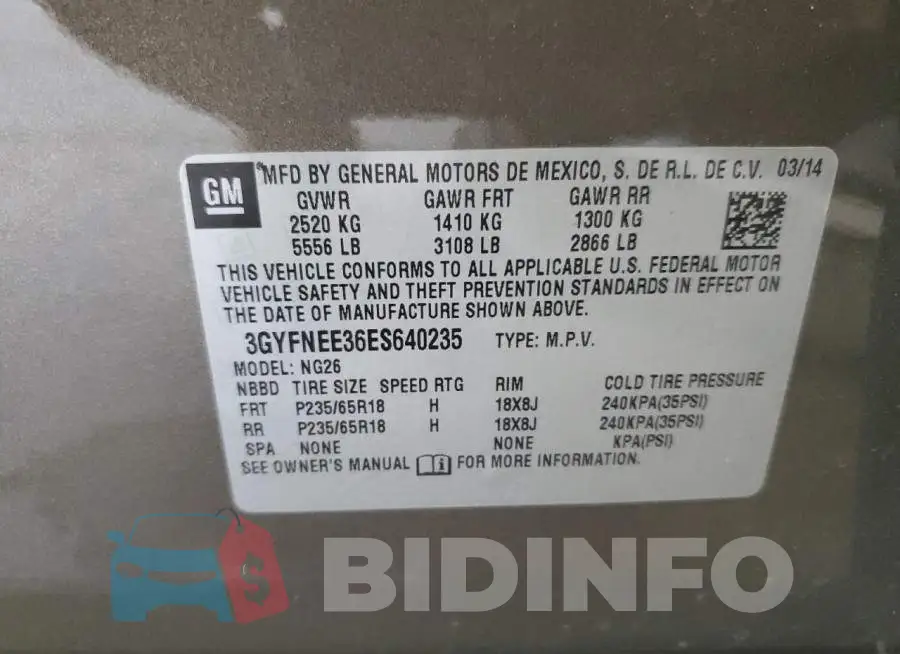 3GYFNEE36ES640235 Photo# 12