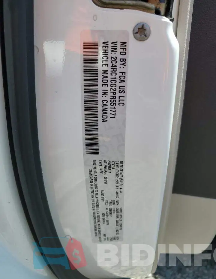 2C4RC1CG2PR551771 Photo# 13