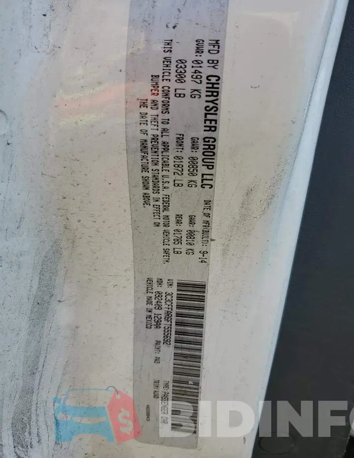 3C3CFFAR6FT555692 Photo# 12