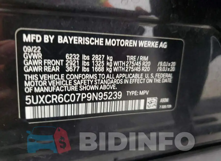 5UXCR6C07P9N95239 Photo# 13