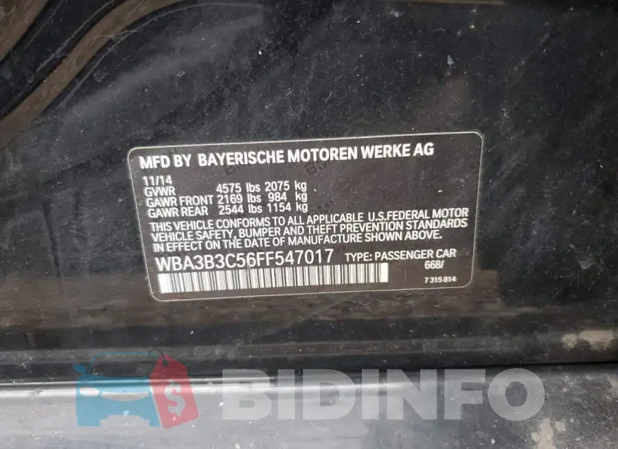 WBA3B3C56FF547017 Photo# 12