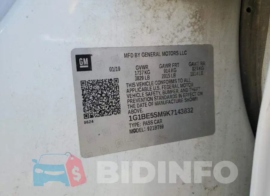 1G1BE5SM9K7143832 Photo# 12