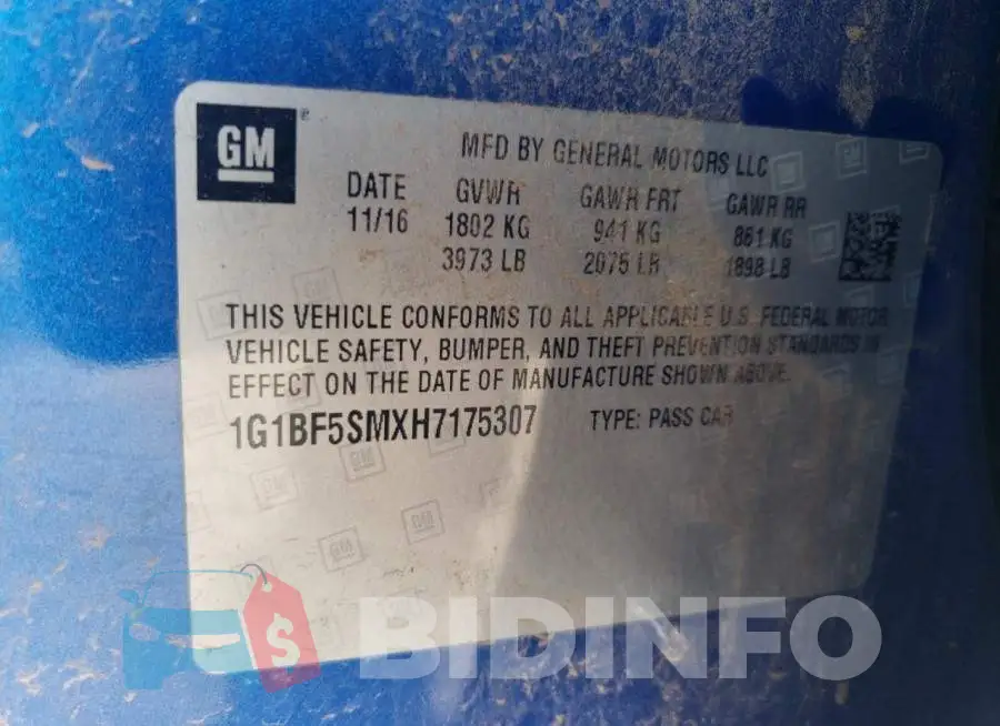 1G1BF5SMXH7175307 Photo# 12