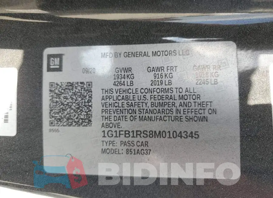 1G1FB1RS8M0104345 Photo# 13