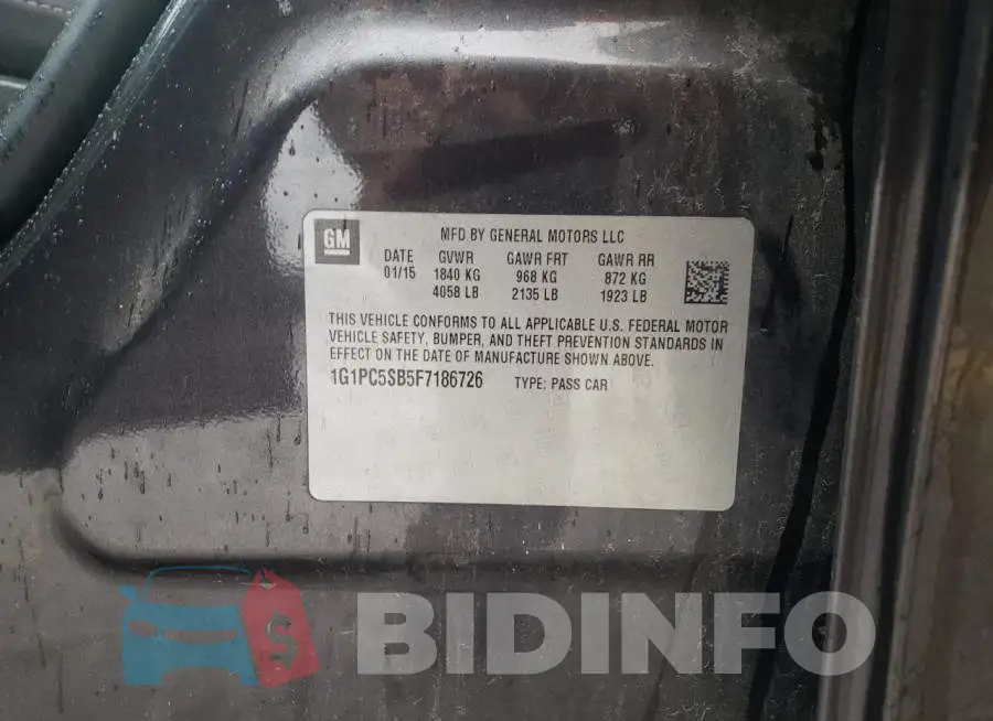 1G1PC5SB5F7186726 Photo# 12