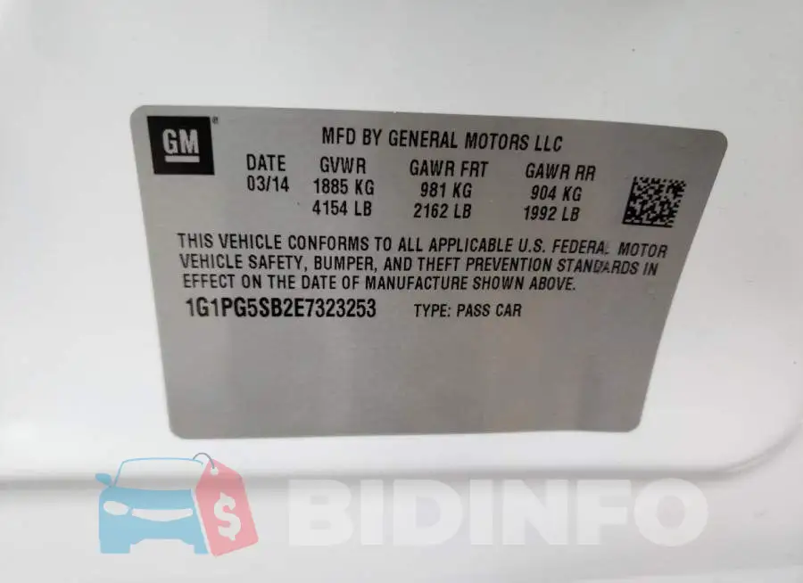 1G1PG5SB2E7323253 Photo# 12
