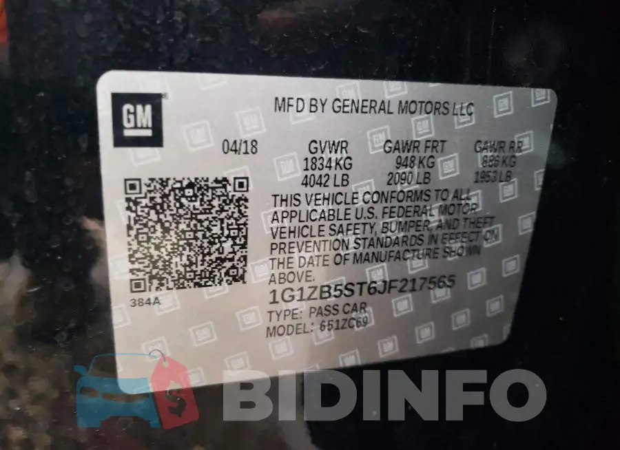 1G1ZB5ST6JF217565 Photo# 13
