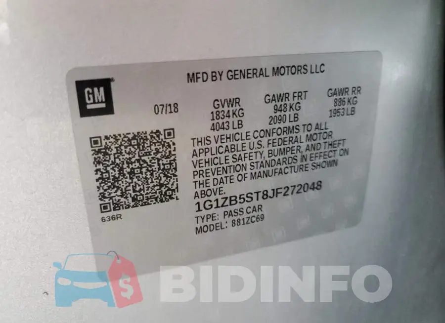 1G1ZB5ST8JF272048 Photo# 12