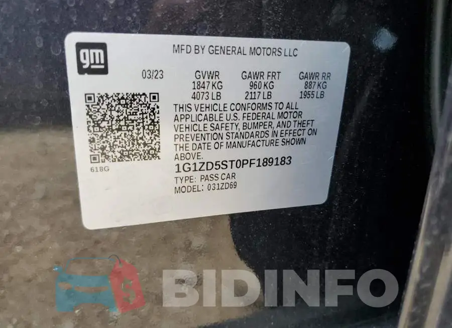 1G1ZD5ST0PF189183 Photo# 12