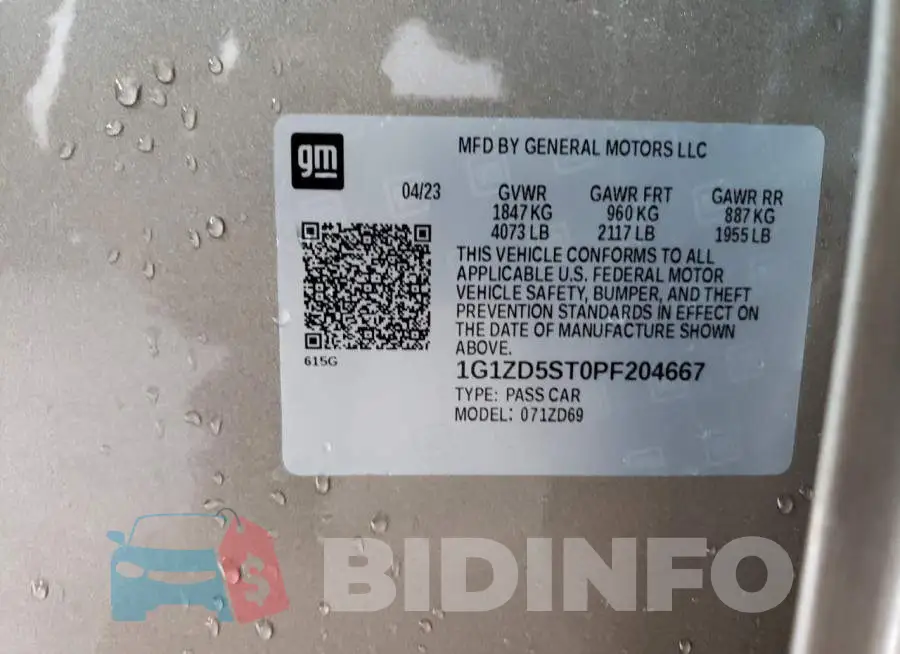 1G1ZD5ST0PF204667 Photo# 12