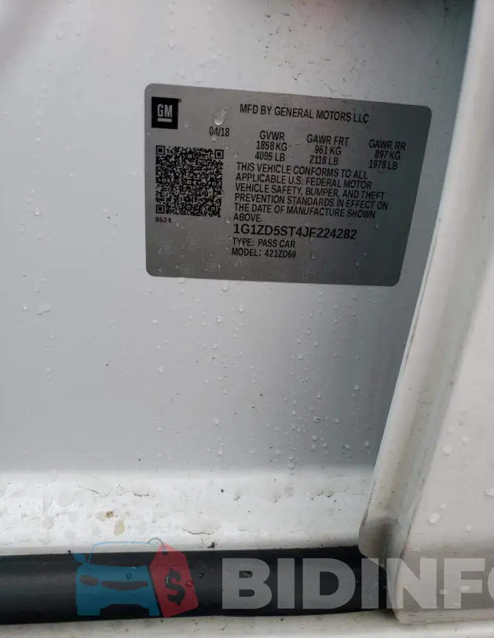 1G1ZD5ST4JF224282 Photo# 12