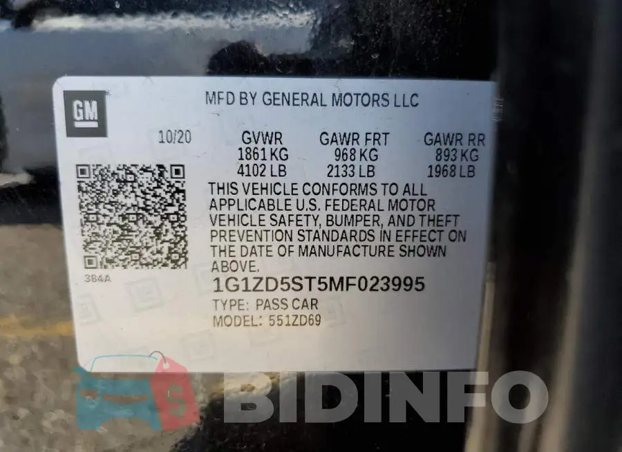 1G1ZD5ST5MF023995 Photo# 13