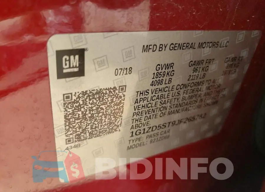 1G1ZD5ST9JF265782 Photo# 12