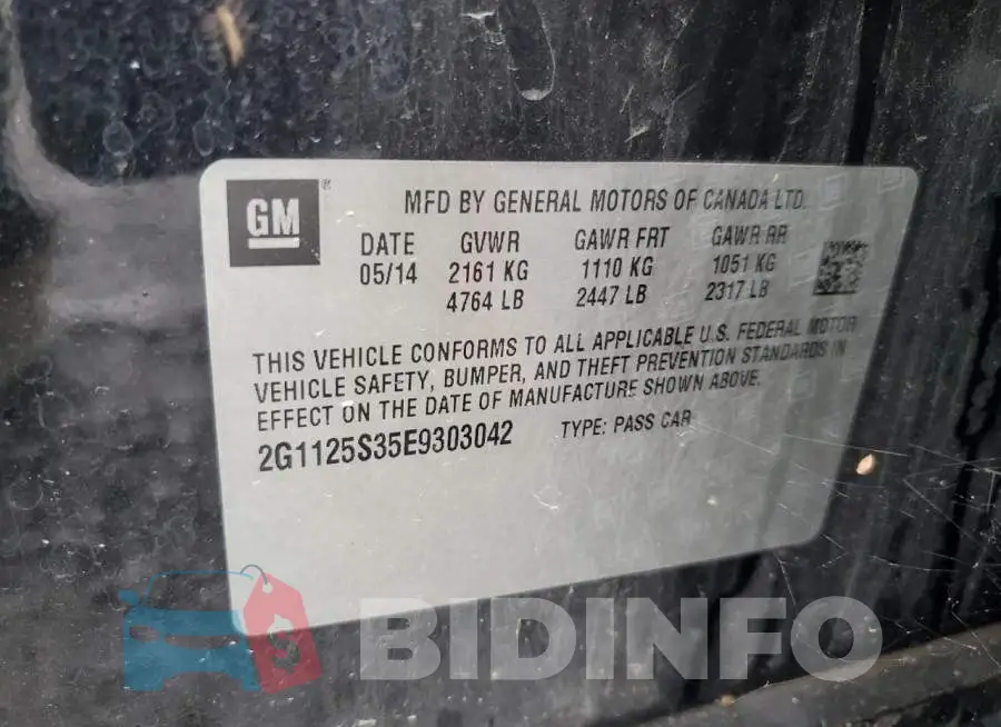 2G1125S35E9303042 Photo# 12