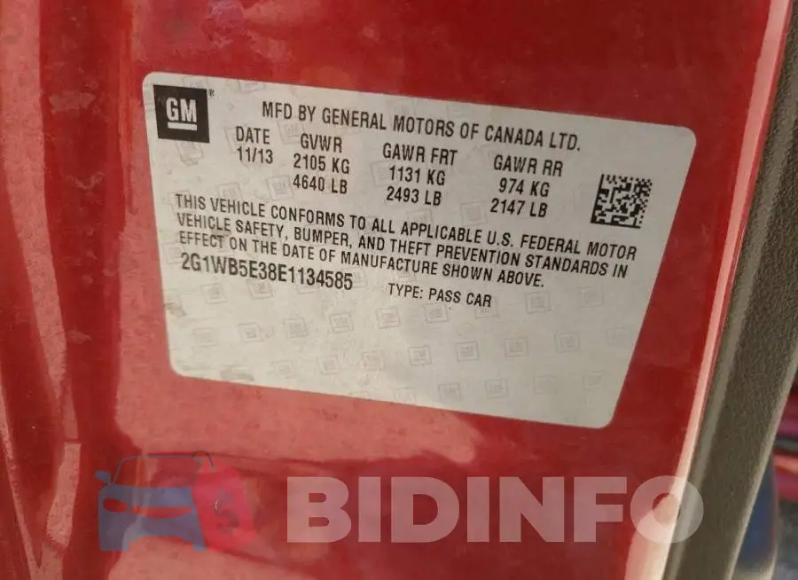 2G1WB5E38E1134585 Photo# 12