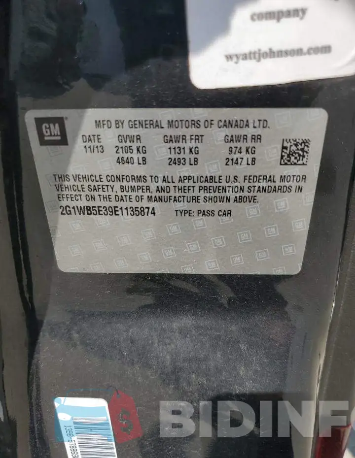 2G1WB5E39E1135874 Photo# 12