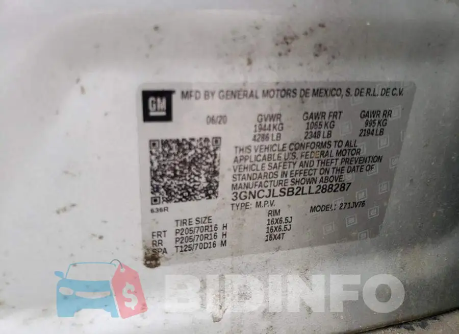 3GNCJLSB2LL288287 Photo# 12