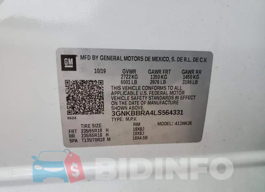 3GNKBBRA4LS564331 Photo# 13