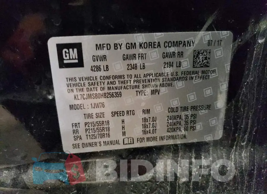 KL7CJMSB0HB256359 Photo# 13