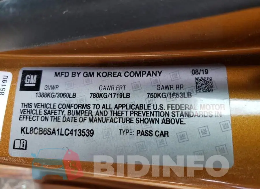KL8CB6SA1LC413539 Photo# 13