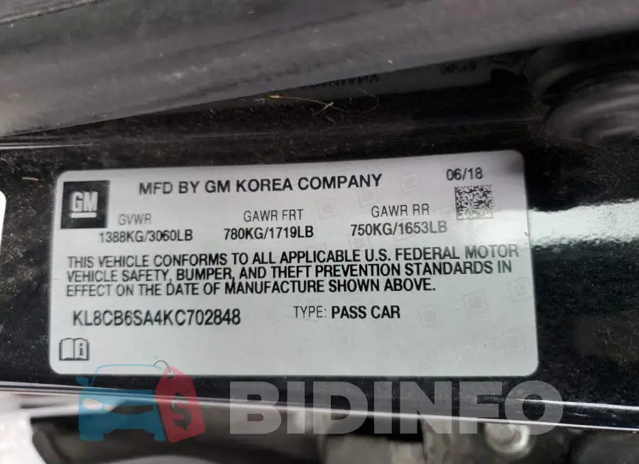 KL8CB6SA4KC702848 Photo# 12