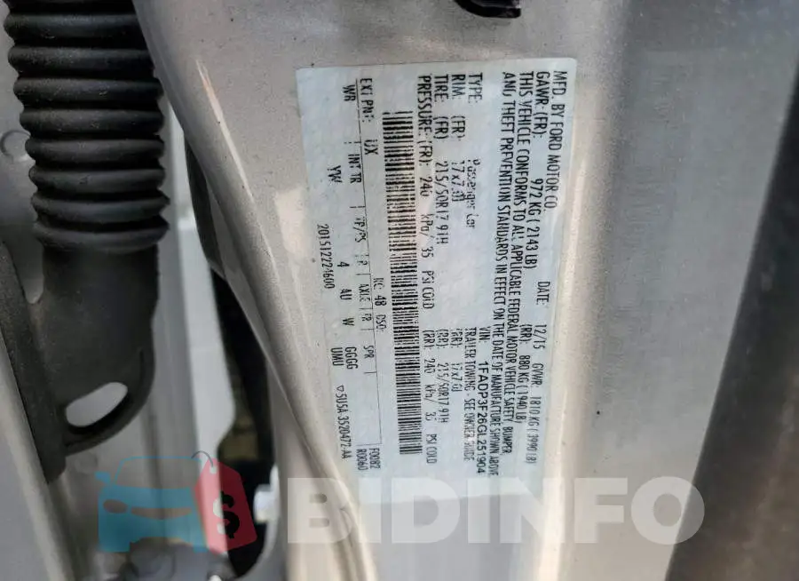 1FADP3F26GL251904 Photo# 13
