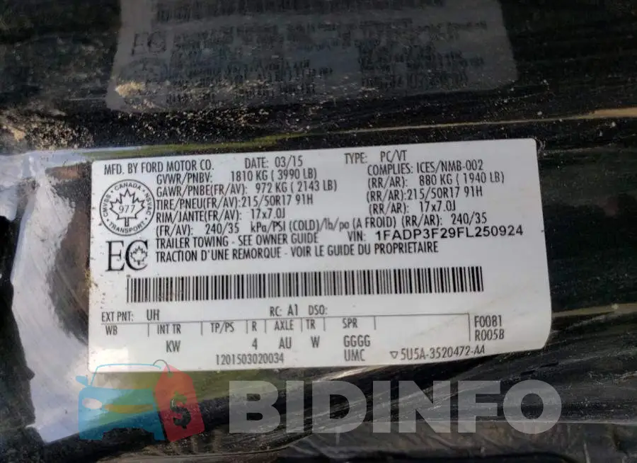 1FADP3F29FL250924 Photo# 12