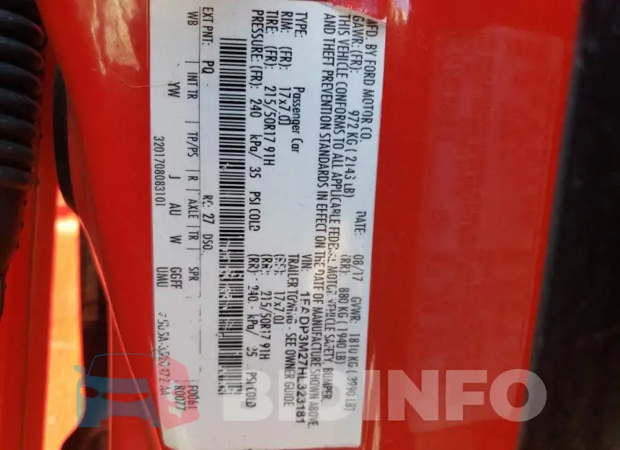 1FADP3M27HL323181 Photo# 12