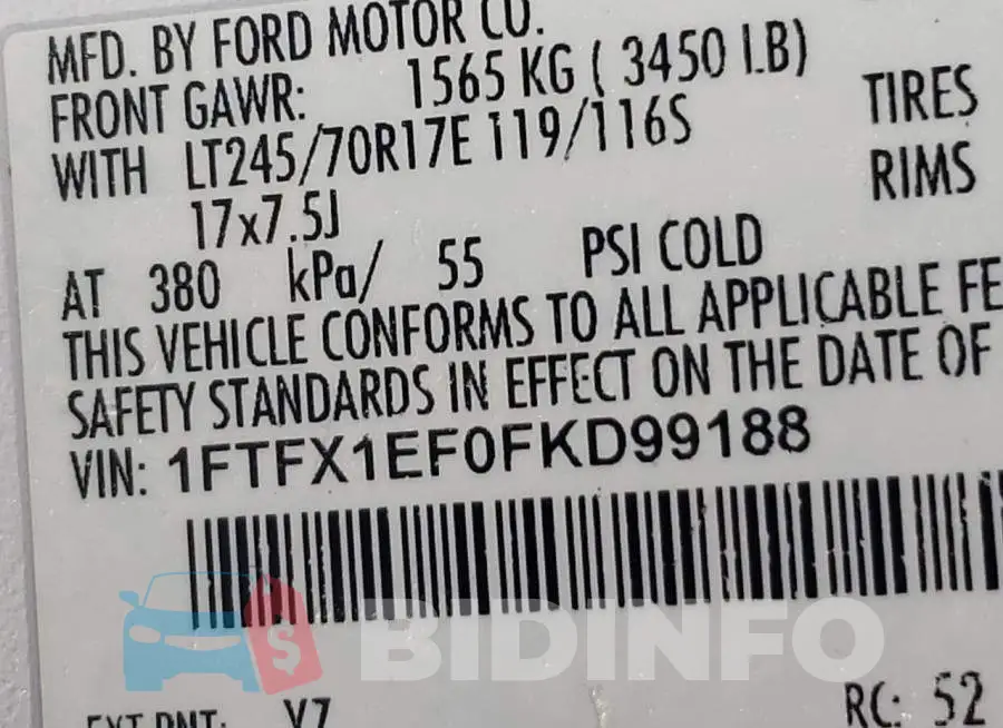 1FTFX1EF0FKD99188 Photo# 12