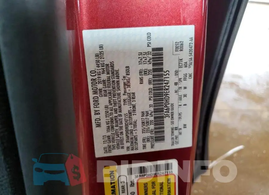 3FA6P0HD9ER247155 Photo# 13