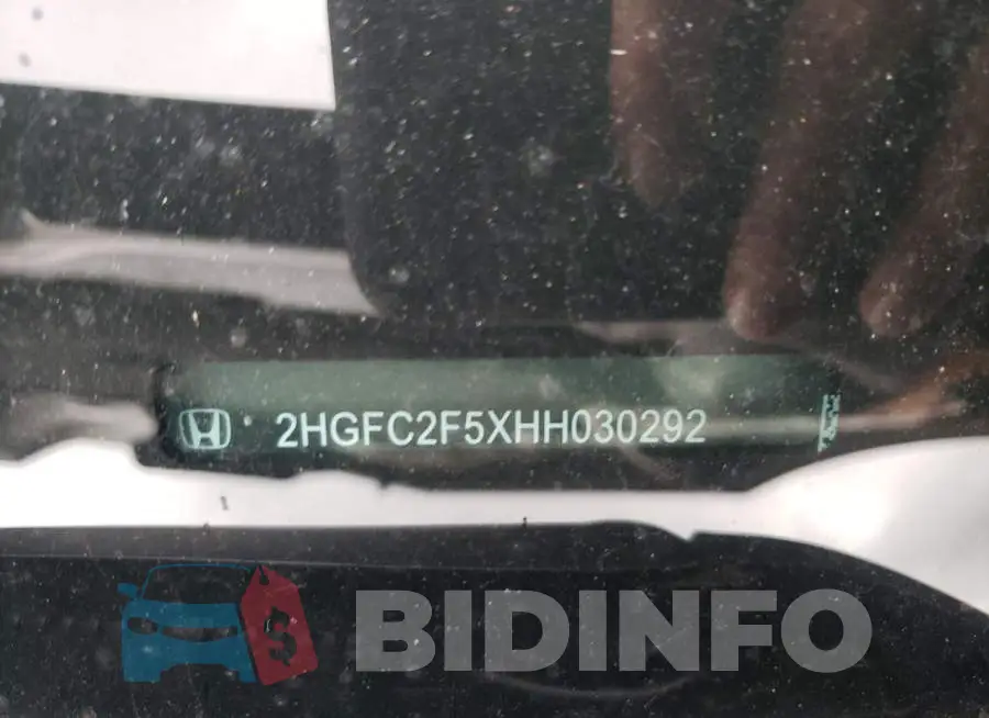 2HGFC2F5XHH030292 Photo# 12