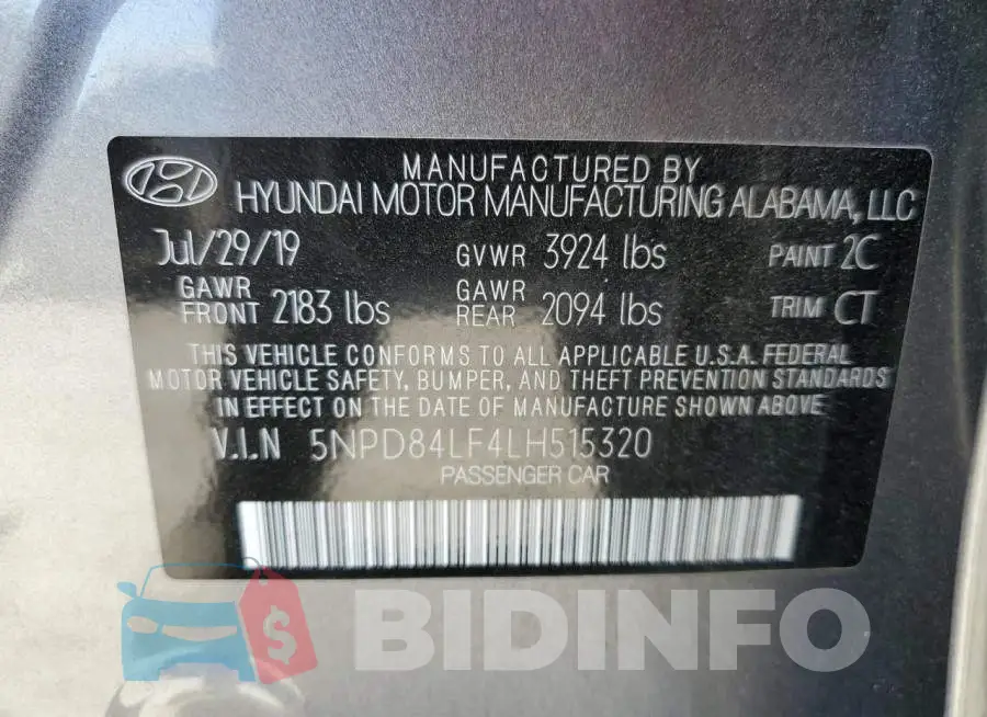 5NPD84LF4LH515320 Photo# 12