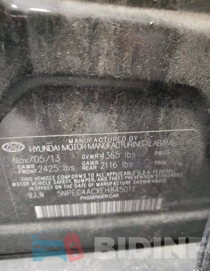 5NPEC4ACXEH845011 Photo# 12
