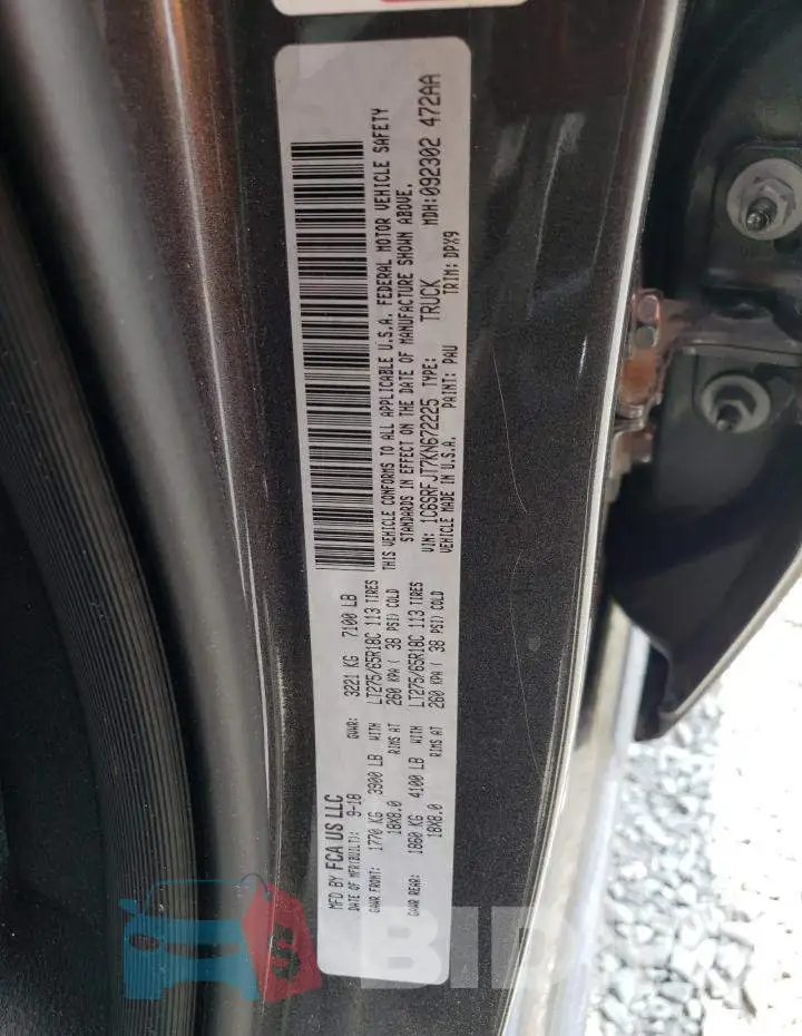 1C6SRFJT7KN672225 Photo# 12