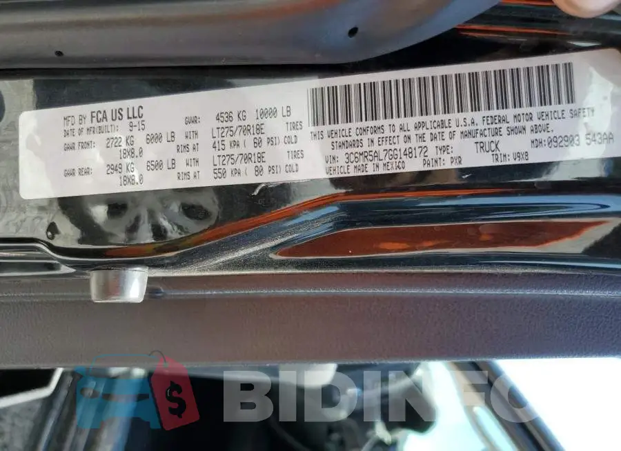 3C6MR5AL7GG148172 Photo# 12