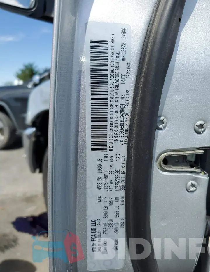 3C6UR5DL8JG428024 Photo# 12