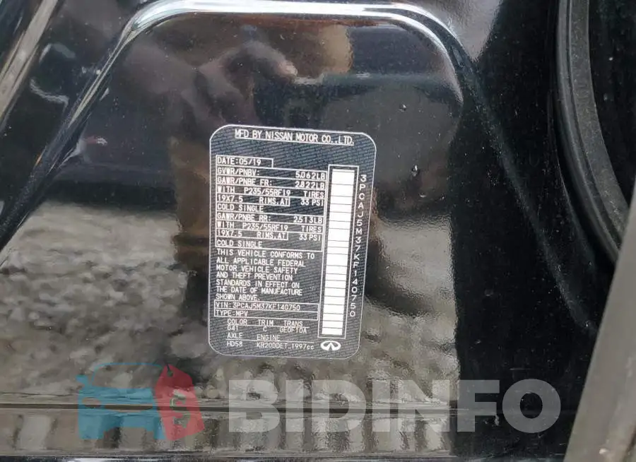 3PCAJ5M37KF140750 Photo# 14