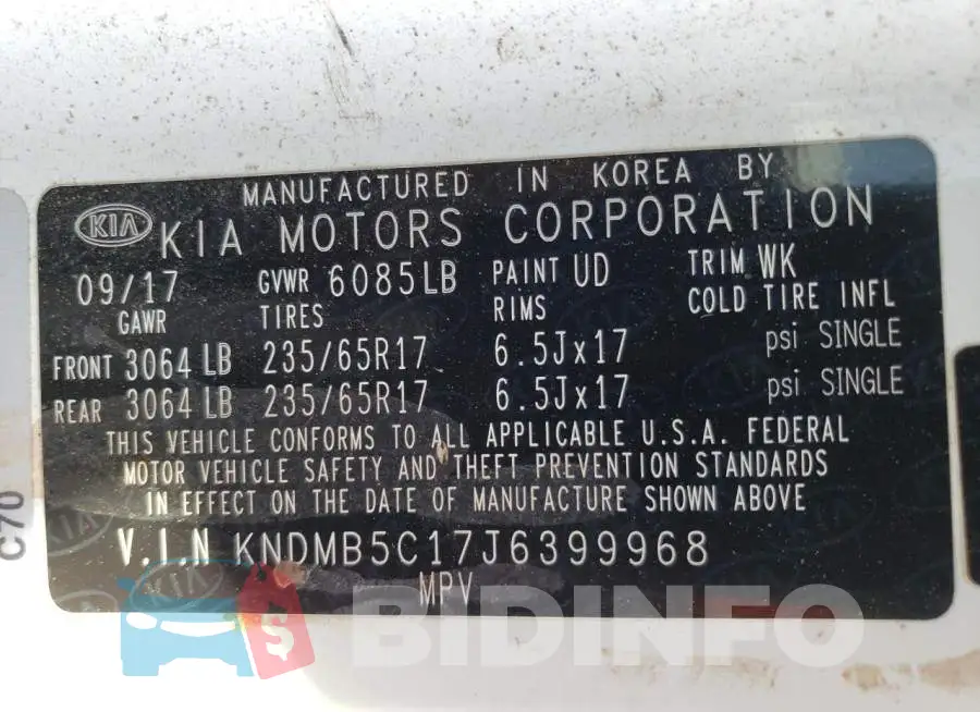 KNDMB5C17J6399968 Photo# 13