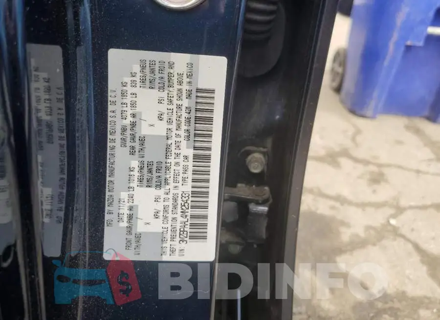 3MZBPAAL4MM254331 Photo# 12