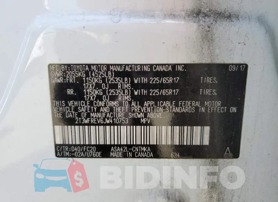 2T3WFREV6JW410753 Photo# 12
