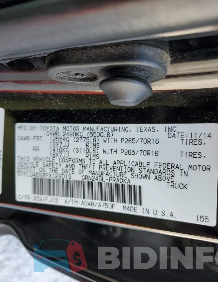5TFLU4EN8FX122019 Photo# 12
