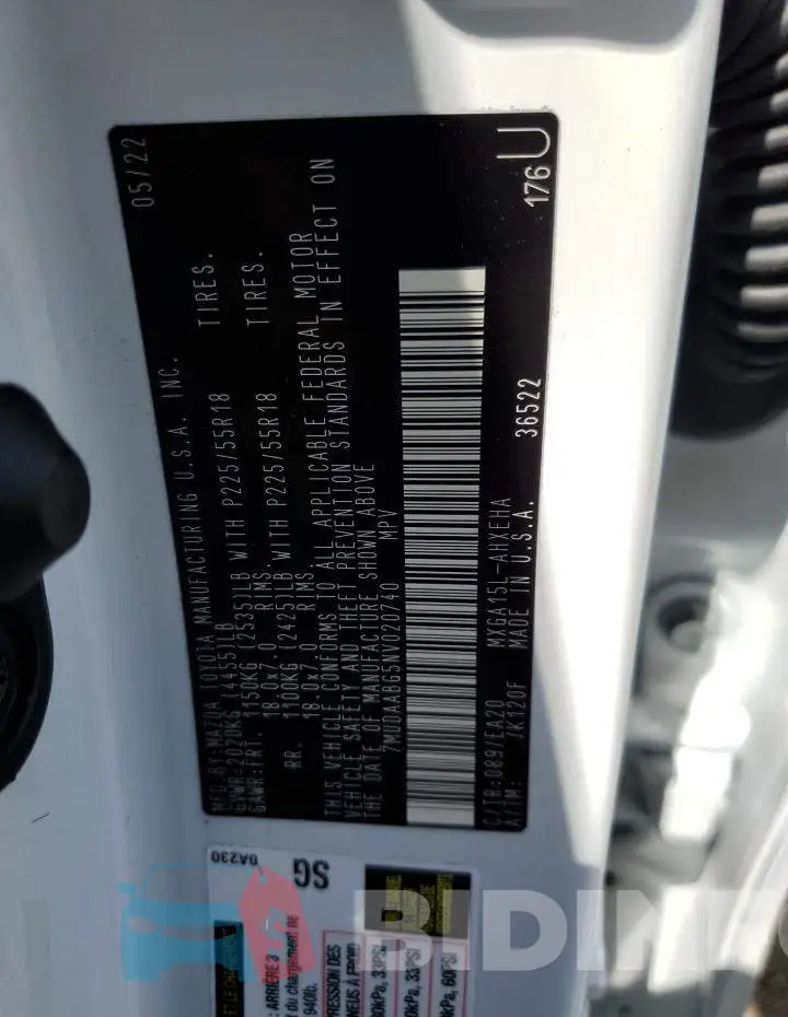 7MUDAABG5NV020740 Photo# 13