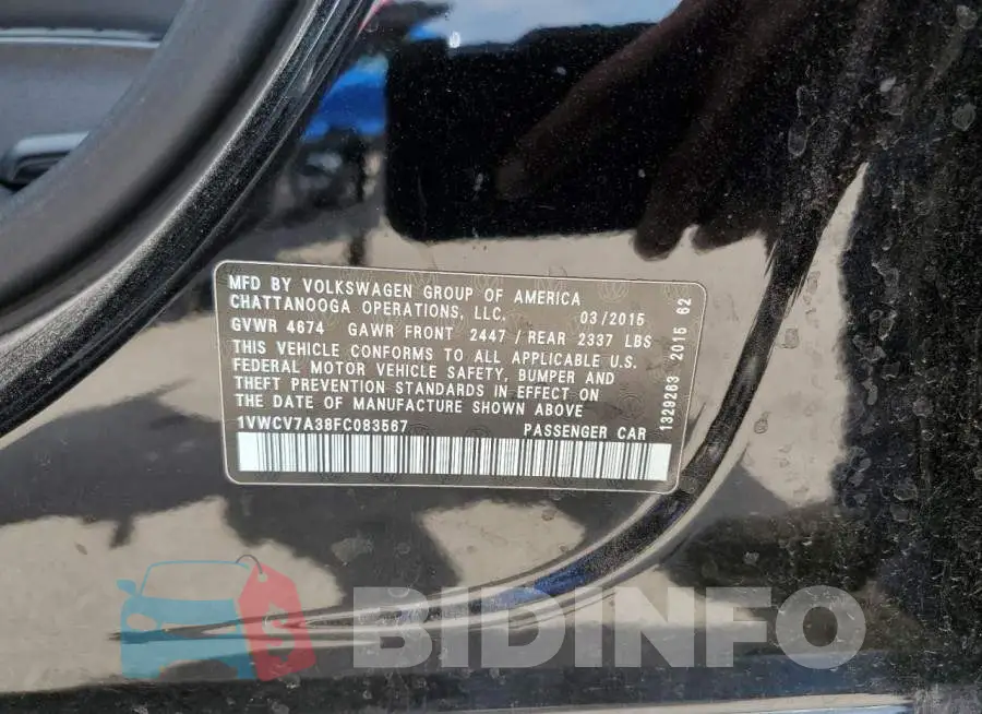 1VWCV7A38FC083567 Photo# 13